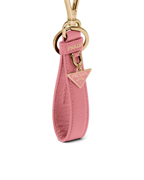 prada pouch keychain|prada saffiano leather keychain.